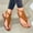 Brown, variant on Gold Sandals for Women 9 Summer Flat Sandals Open Toe Ladies Beach Sandals Buckle Strap Flip Flops Shoes