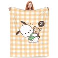 thumbnail image 3 of Pochacco Fleece Blanket Super Soft Cozy Throw Blanket 60"X50", Lightweight Fuzzy Comfy Flannel Blanket Warm Plush Throw Blankets For Couch, Sofa, Bed, 3 of 7