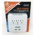 thumbnail image 2 of AblePower 3 Outlet Wall Tap Surge Protector w/2 USB Ports 300J with Phone Holder, 2 of 2