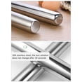thumbnail image 3 of Smooth Stainless Steel Rolling Pin has Design Best for Fondant, Pie Crust, Cookie, Pastry, Pasta, Pizza Dough, 3 of 5