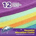 thumbnail image 4 of Fabuloso Microfiber Cleaning Cloths Rainbow 12PK, 4 of 4