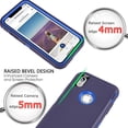 thumbnail image 3 of iPhone Xr Heavy Duty Case {Shock Proof Case with 3 Layer Rubber, Shatter Resistant, Rugged Case Compatible for iPhone Xr} Navy, 3 of 7