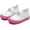 White+pink, variant on Baby Boys Girls Shoes Slip-on Casual Canvas Sneaker Flats for Toddler/Little Kid