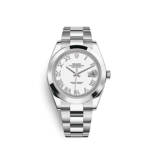 Rolex Datejust 41 Stainless Steel Oyster Bracelet 126300-0015 White Roman Dial