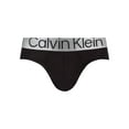 thumbnail image 2 of Calvin Klein 3 Pack Reconsidered Stell Hip Briefs, Black, 2 of 6