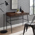 thumbnail image 4 of Walker Edison 42" Engineered Wood 3-Drawer Angled Front Desk in Dark Walnut, 4 of 6