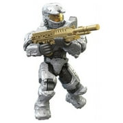 MEGA Construx - Halo: 10 Year Anniversary Micro Action Figures - WHITE SPARTAN MK IV w/ Gold DMR