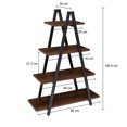 thumbnail image 4 of Librero Minimalista Onof con Repisas Estilo Triangular 4 Niveles, 4 of 4