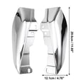 thumbnail image 3 of Unique Bargains 1 Pair Heat Shields Deflector for Harley Davidson Street Glide 2009-2016 Plating Silver Tone, 3 of 6