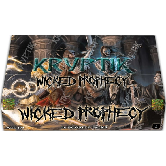 Kryptik Trading Card Game Wicked Prophecy (Wave 1) Booster Box (36 Packs)