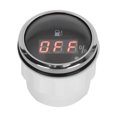 thumbnail image 3 of Indicador de nivel de combustible de 2 pulgadas, pantalla Digital LED, alarma de luz roja inteligente para barcos marinos, automóviles, estándares americanos, negro, 3 of 8