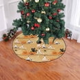thumbnail image 2 of FMSHPON Halloween Pumpkin Ghost Xmas Christmas Tree Skirt Stand Mat for Holiday Party Decoration Indoor Outdoor 48 inches, 2 of 3
