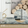 thumbnail image 6 of Moynesa 5'x7' Area Rug for Living Room Moroccan Trellis Machine Washable Rug Non-Slip Ultra-Thin Soft Indoor Rug for Kitchen Entryway Bathroom Bedroom Office Carpet,Blue, 6 of 7