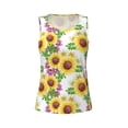 thumbnail image 4 of Lsque Sunflowers Printed Workout Tank Tops for Women, Athletic Sports Tank Tops, Compression Sleeveless Dry Fit Shirts,Sleeveless Yoga Shirt-Medium, 4 of 9