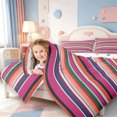 thumbnail image 4 of Erosebridal Modern Stripes 7pcs Queen Bedding,Linear Geometric Print Bedding Comforter Set Queen,Polkadot Reversible, 4 of 7