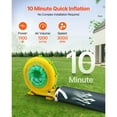 thumbnail image 3 of KFFKFF Inflatable Nightclub, 26.2 x 19.7 x 13.1 ft Party Tent with 1100W Blower & Sandbag, Ventilated Blow-up Event Space with 2 Windows, Air Cube House for Celebrations and Gatherings, 3 of 8