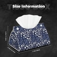 thumbnail image 6 of Lsque Plant Printed Long Tissue Box Cover Holder, Facial Paper Organizer Dispenser,Triangle with Bottom Belt, PVC Leather Decorative Organizer, 6 of 9
