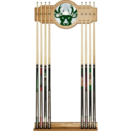 Sacramento Kings NBA Fade Stained Wood Cue Rack with Mirror - Purple, White, Gray
