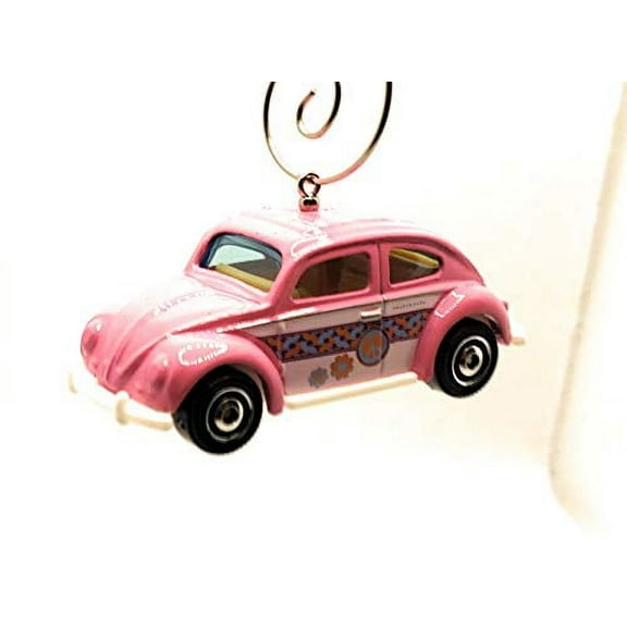 1962 Volkswagen VS Beetle Christmas Ornament 1:64 Pink