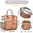 thumbnail image 5 of Brown and Pink Of Leopard Print Womens Lunch Box for Work,Insulated Large Lunch Bag for Tween and Teen,Loncheras Para Mujer,Leakproof Adult Lunch Bag for Work,Beach,Travel,Picnic,Camping, 5 of 7