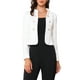 thumbnail image 1 of BLAZER DE TWEED PARA MUJER INSPIRE CHIC CON CUELLO ALZADO Y CIERRE FRONTAL ABIERTO XL BLANCO CLARO, 1 of 6