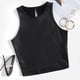 thumbnail image 2 of Camiseta sin mangas con tirantes de cuero brillante para mujer - Chaleco corto sexy, poliéster, para discoteca/casual - Tallas S-XL, múltiples ocasiones, 2 of 6