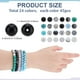 thumbnail image 3 of 1080 cuentas de vidrio de 8 mm, 24 colores, negras, redondas, de mármol, para pulseras, rosarios, sueltas, 3 of 9