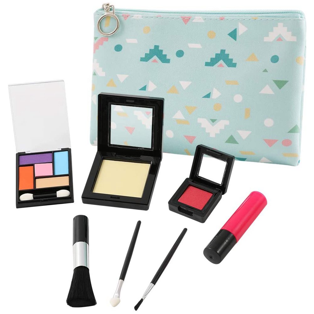 Pretend Play Makeup for Toddlers and Little Girls with Cosmetic Bag
