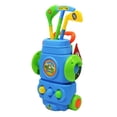 thumbnail image 1 of golf de plástico de 9 piezas, de palos para golf para niños, juguete deportivo libre, azul CUTICAT Juego de minigolf, 1 of 8