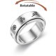 thumbnail image 1 of Anti Stress Anxiety Fidget Spinner Couple Rings For Lovers Rotating Stainless Steel Wedding Band Knuckle Rings Jewelry Anillo, 1 of 5