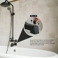 thumbnail image 7 of SUPPLYGIANT™ Tub Spout with Diverter 6" Square Bathtub Faucet with Decorative Matte Black Finish, 7 of 7