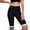 Black, variant on Stamzod Leggings for Women Tummy Control Lace Patchwork Slim Fit Yoga Pants Women Knee Length High Waisted Leggings Blue XL