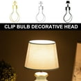 thumbnail image 2 of 2Pcs Lamp Shade Light Bulb Clip Adapter Lamp Shade Holder Clip on Lampshade Adapter Bulb Spring Clip Easy to Install, 2 of 9