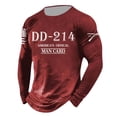 thumbnail image 3 of Men 214 Printed Round Neck Long Sleeved T Shirt Casual Trend Loose and Comfortable Long Sleeved T Shirt Top, 3 of 3