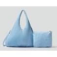 thumbnail image 5 of Kukuzhu Women Hobo Bag Nylon Pleat Handbag Tote Bag Soft Large Trendy Chic Shoulder Bag, 5 of 7
