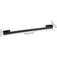 thumbnail image 2 of 50cm Black Stainless Steel Towel Rack Single Rod Towel Slippers Rack Holder for Toilet Bathroom Hotel, 2 of 5