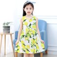 thumbnail image 2 of Toddler Kids Girls Dress Sleeveless Casual Twirl Dresses Print Sundress Loose Tank Party Dress, 2 of 3