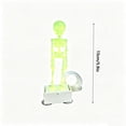 thumbnail image 2 of Yellow Aquarium Skeleton Decoration, Green Glow Luminous Dancing Fish Tank Bubbler Ornament, Swinging Skeleton Air Pump Compatible Halloween Tank Decor for Spooky Home Aquarium Display, 2 of 6