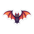 thumbnail image 1 of Colorful Fridge Magnet Spooky Refrigerator Magnet Halloween Magnetic Sticker Decorative Bat Magnet for Metal Surface Fridge Whiteboard, 1 of 4