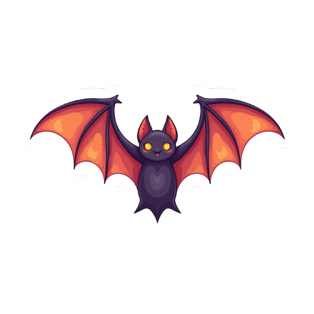 Colorful Fridge Magnet Spooky Refrigerator Magnet Halloween Magnetic Sticker Decorative Bat Magnet for Metal Surface Fridge Whiteboard