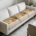thumbnail image 3 of Xixirimido Couch Cushion Cover Non-Slip Sofa Cover with Elastic Bands Universal Armchair Cushion Slipcover Replacement Furniture Protector, Cat Lemon Butterfly Daisy, 3 of 8
