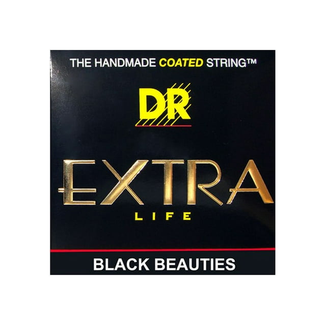 DR Strings BKE-9 Guitare Électrique Revêtement Noir, 10-46