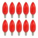 thumbnail image 1 of 10x Led Candle Light Candle Light Bulbs Red Fortune Lamp God Lights Energy Saving Candle Lights,e14, 1 of 5