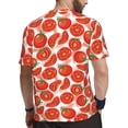 thumbnail image 2 of Wukai Tomatoes Print Men's Short-Sleeved Mesh T-Shirt,Quick-Dry Short Sleeve Workout T-Shirt-Small, 2 of 8