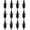 Black, variant on Cone Syrup Pour Spouts 12 Pack – Plastic Bottle Speed Pourers for Shaved Ice, Liquor, Juice & More (12,Assorted)