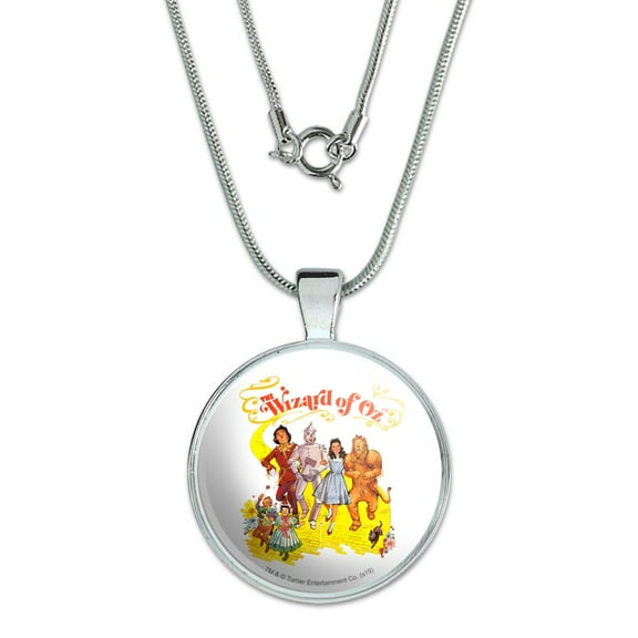 The Wizard of Oz Yellow Brick Road 1" Pendant with Sterling Silver Plated Chain