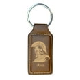 thumbnail image 4 of Keychain - Rectangle - Ares - Leather, 4 of 4