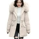 thumbnail image 4 of Chaquetas y abrigos casuales con capucha y manga larga para mujer, abrigo con bolsillo y cremallera, chaqueta larga de invierno de algodón con plumón y manga larga para mujer, 4 of 6