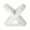 thumbnail image 2 of HomeRoots 392552 Petite Marble Circular Sculpture, White, 2 of 5