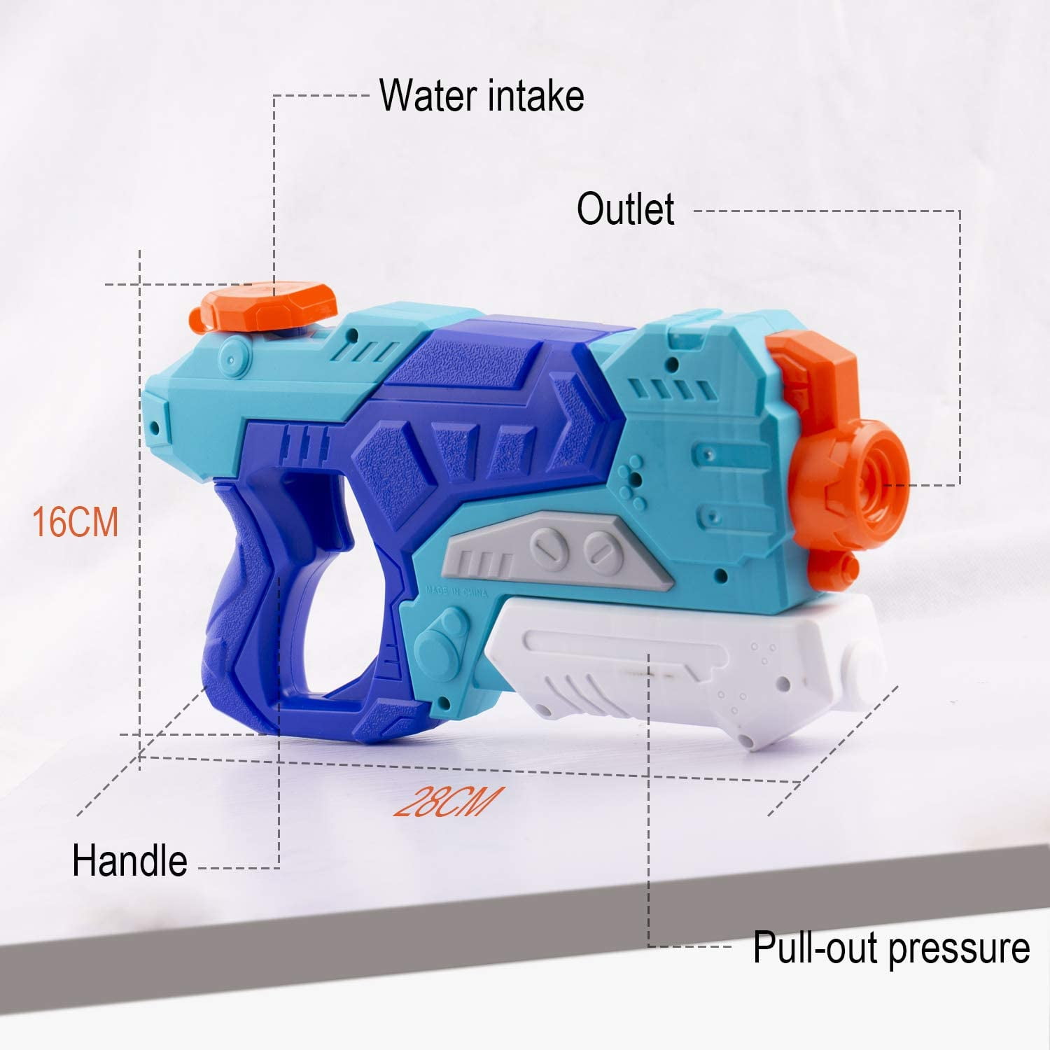 Monthlove Cute Squirt Water Guns for Boys Girls Park Backyard Playing Water Guns for Kids Adult Swimming Pool Toys Water Fighting with Powerful Stream for Outdoor 